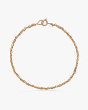 Bracciale Treccia Oro Giallo e Rosa