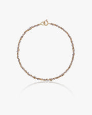 Bracciale Treccia Oro Giallo e Bianco