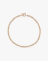 Bracelet Treccia or jaune et rose