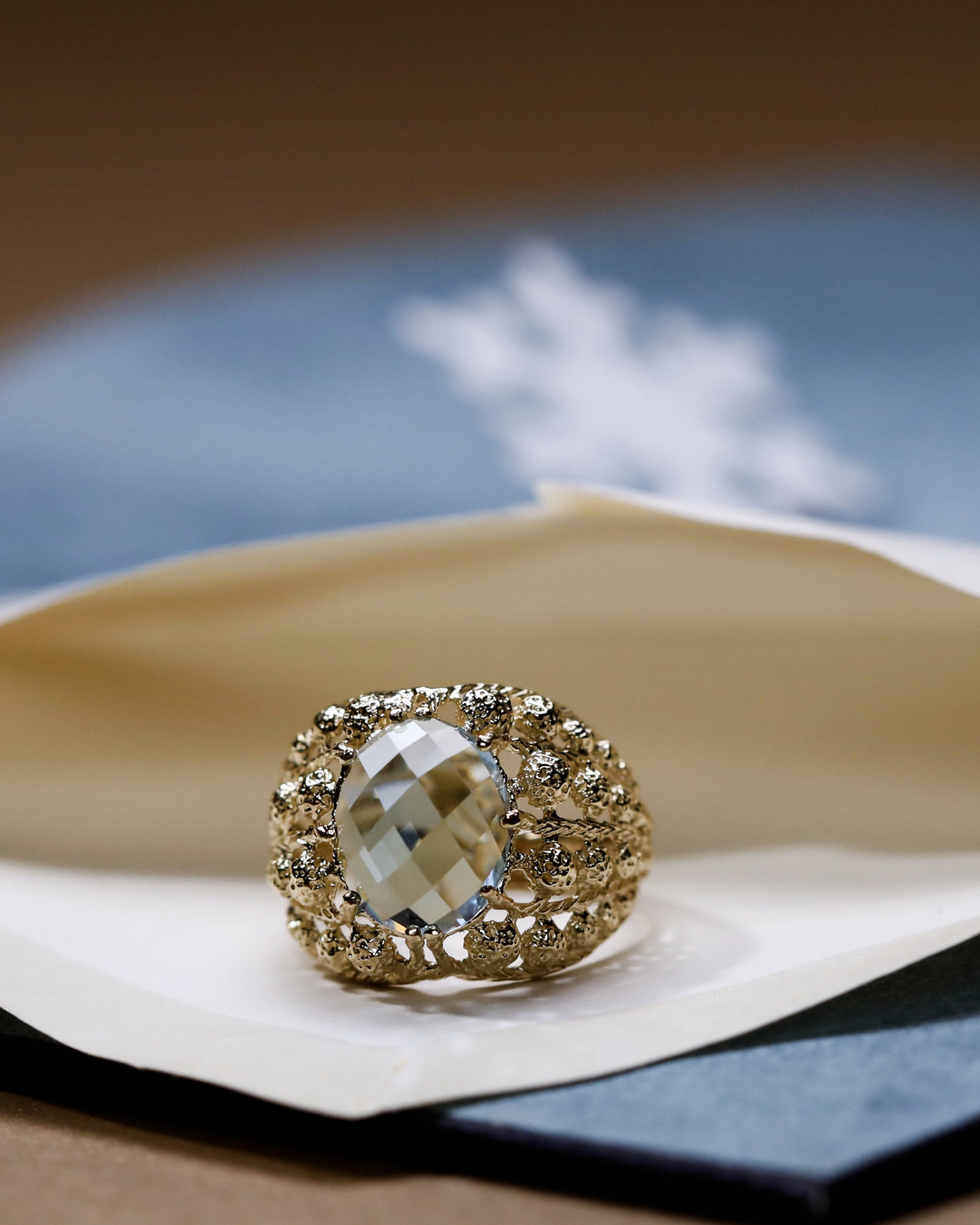 Bague Cenerentola or jaune