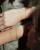 Bracciale Treccia Oro Giallo e Rosa